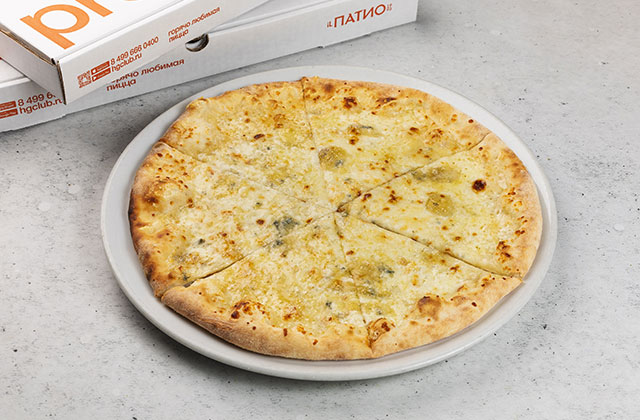 Пицца Кватро Формаджи 28 см, на тонком т